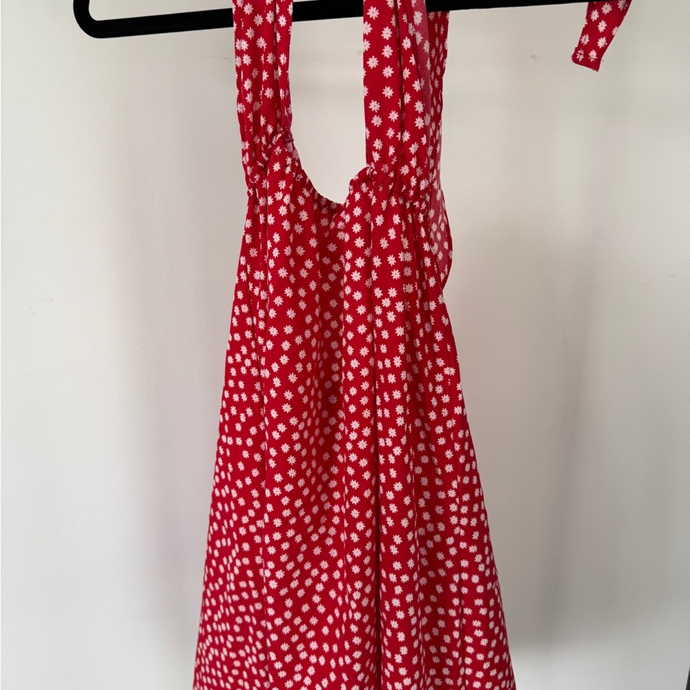 SHEIN Red and White Floral Dress - Picture 5 of 6